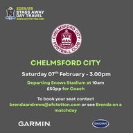 Event image Coach to Chelmsford Saturday 7 February