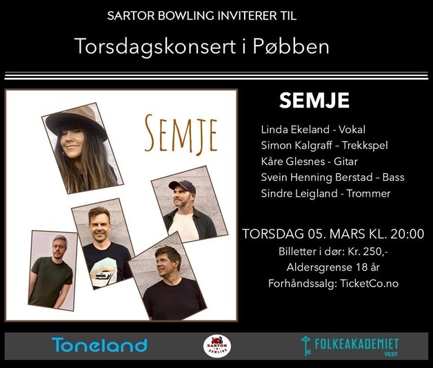 Event image Semje på Torsdagskonsert i Pøbben