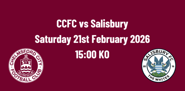 Event image AWAY TICKETS - NLS Chelmsford City vs Salisbury