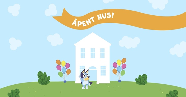 Event image Velkommen til Åpent hus med Bluey!  21. februar kl 12