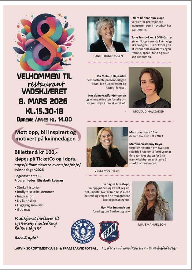 Event image Kvinnedagen - Fantastiske foredrag