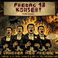 Event image DNS pluss Fredag 13. konsert i egne lokaler med etterfest