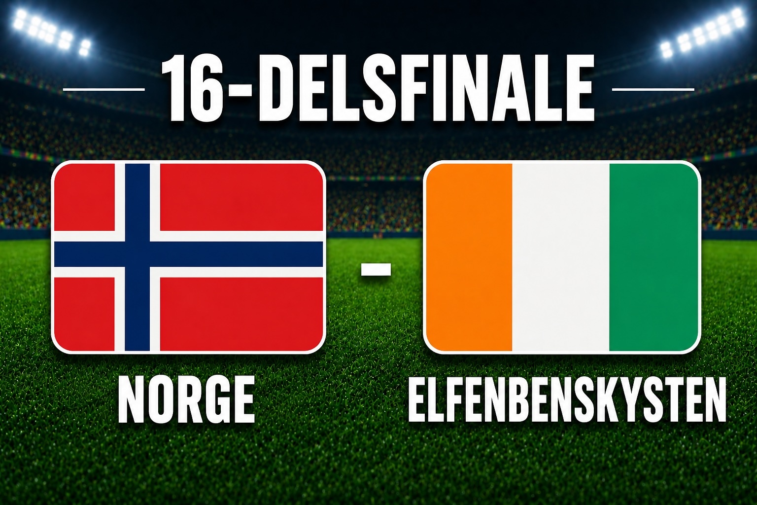 Event image UTSOLGT: Se både Norges og Frankrikes 16-delsfinaler 30. juni - 2 kamper 1 billett. 