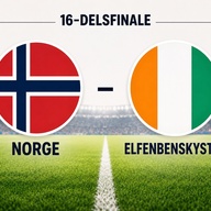 Event image UTSOLGT: Se både Norges og Frankrikes 16-delsfinaler 30. juni - 2 kamper 1 billett. 