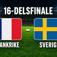 Event image UTSOLGT: 16-delsfinale: Frankrike - Sverige