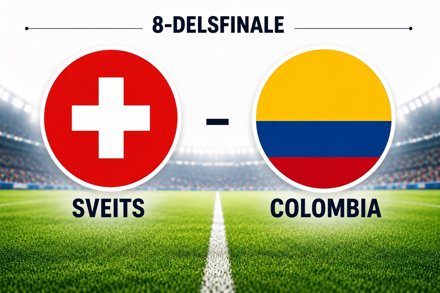 Event image ÅTTEDELSFINALE: Sveits - Colombia