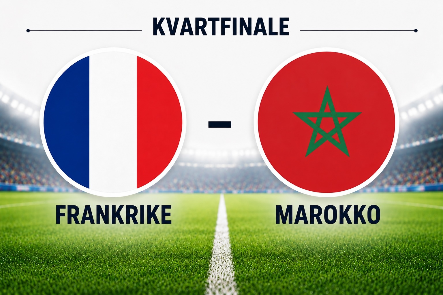Event image KVARTFINALE: Frankrike - Marokko