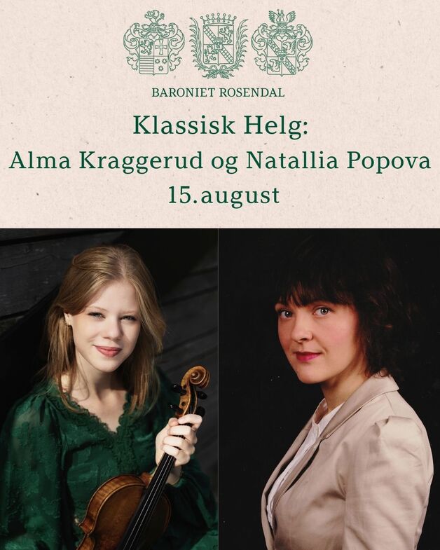 Event image Klassisk Helg: Alma Kraggerud og Natallia Popova