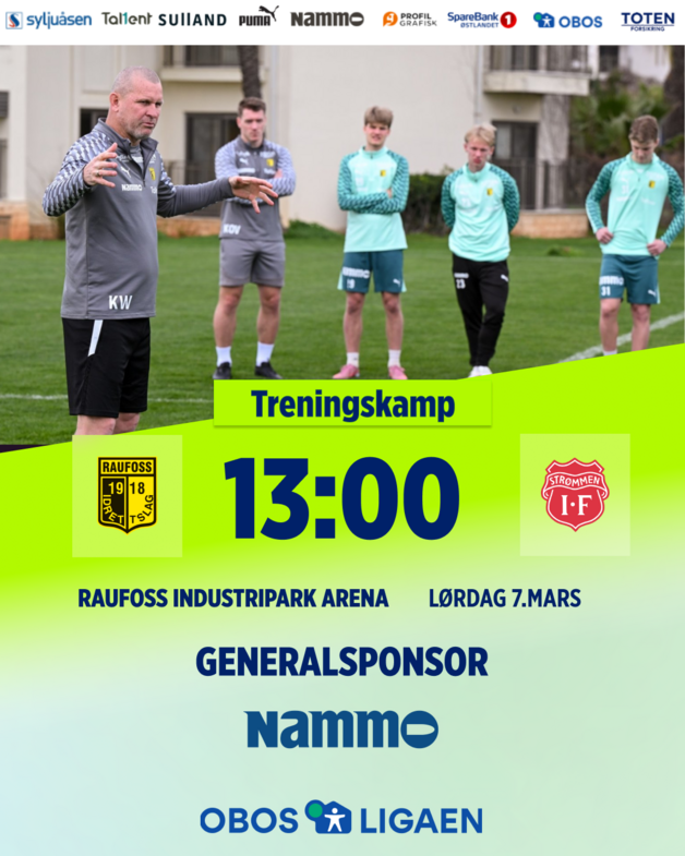 Event image Treningskamp A-lag herrer Raufoss - Strømmen IF 
