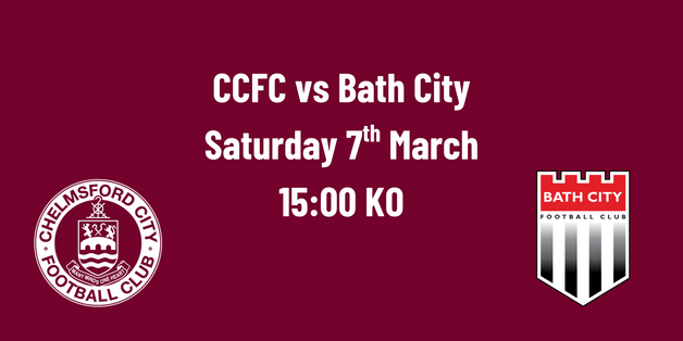 Event image AWAY TICKETS - NLS Chelmsford City vs Bath City