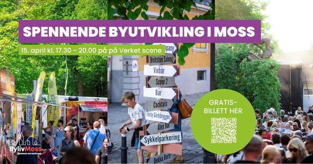 Event image Åpnet møte om spennende byutvikling i Moss 15. april 2026 