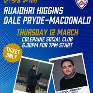 Event image Q&A WITH RUAIDHRI HIGGINS & DALE PRYDE - MacDONALD
