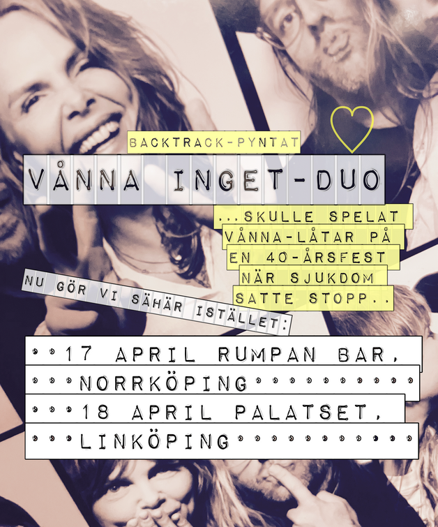Event image VÅNNA INGET - DUO live på Palatset!
