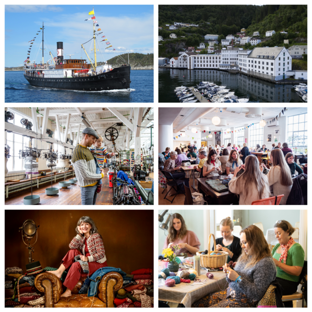 Event image Søndag 10. mai 2026: Reis med «Stord I» til Salhus for å oppleve våren på Tekstilindustrimuseet og Salhus Tricotasjefabrik. Ta med deg «spøtet» og finn plass i strikkesalongane og «spøta» deg fram og tilbake i takt med dampmaskina sine mjuke maskinlydar!