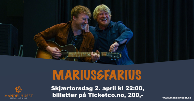 Event image MariusogFarius på Mandelhuset skjærtorsdag