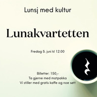 Event image Lunsj med kultur: Lunakvartetten