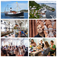 Event image Søndag 7. juni 2026: Reis med «Stord I» til Salhus for å oppleve Tekstilindustrimuseet og Salhus Tricotasjefabrik. Turen går med  dampskipet «Stord I» som ved dette høvet er «kunstbåten Stord I». Om bord introduksjon om tekstilkunstar John K. Raustein.