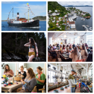 Event image Søndag 23. aug 2026: Reis med «Stord I» til Salhus for å oppleve  Tekstilindustrimuseet og Salhus Tricotasjefabrik. Ta med deg badetøy og hopp i sjøen for ein haustleg dukkert!