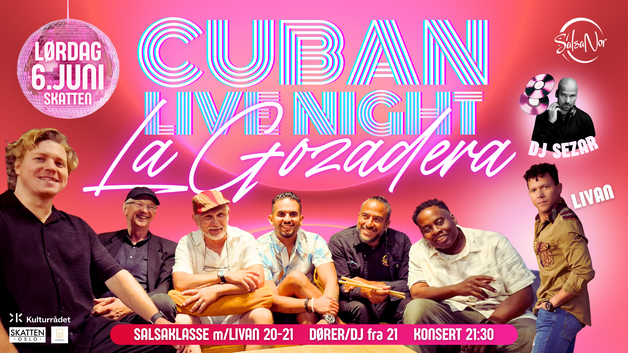 Event image Cuban Live Night 6.6 La Gozadera // Skatten Oslo