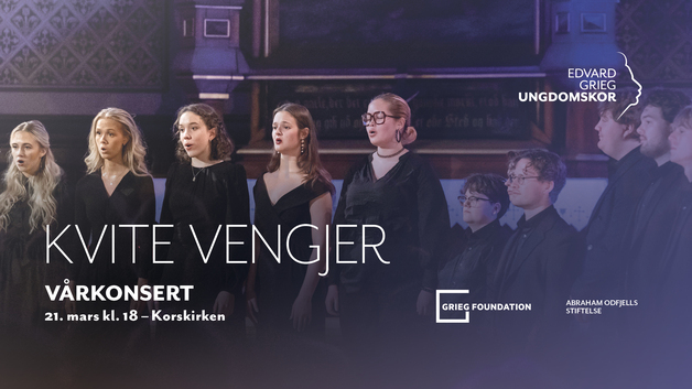 Event image Vårkonsert med Edvard Grieg Ungdomskor - “Kvite Vengjer"