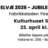 Event image ELVÆ 2026 - Jubileumskonsert 
