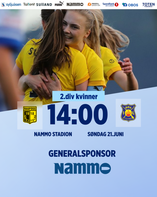 Event image Raufoss - Røa 2 2.div kvinner Runde 10