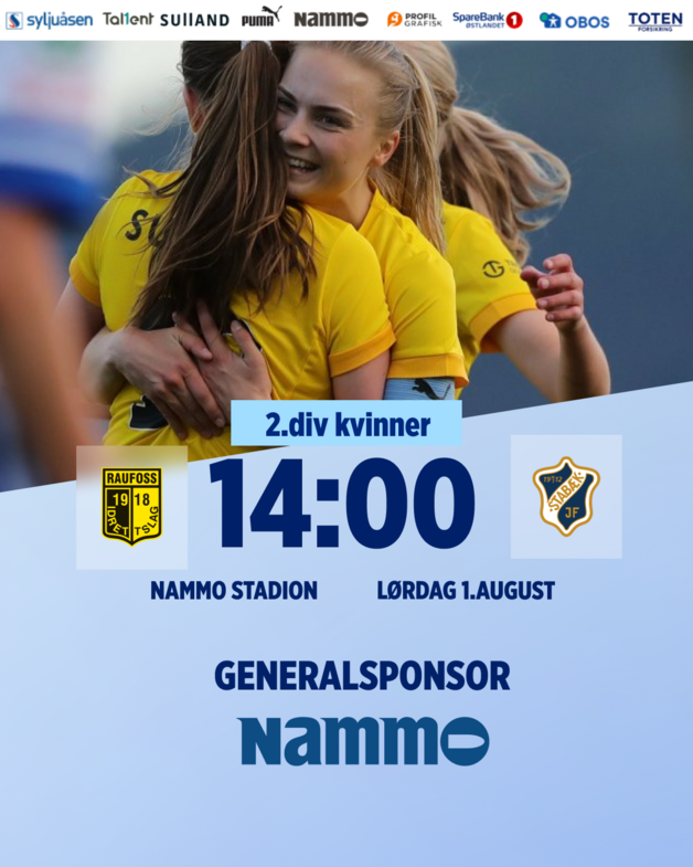Event image Raufoss - Stabæk 2 2.div kvinner Runde 12