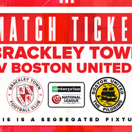 Event image Brackley Town FC v Boston United FC – Enterprise National League – Monday 6th April 2026 - KO 3pm