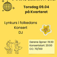 Event image FOLKEDANSKVELD // BERGEN REALISTFORENING // KVARTERET