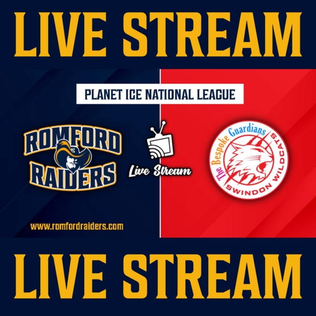 Event image **LIVE STREAM** Romford Raiders vs Swindon Wildcats | Sunday 29th March 2026 | 17:15 Face Off - PLAYOFFS