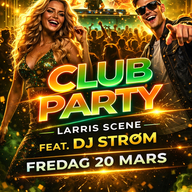 Event image CLUB PARTY M/DJ STRØM // FREDAG 20/3-26