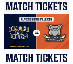 Event image **PLAYOFFS Romford Raiders v Sheffield Steeldogs Sunday - 12.04.2026 - PLAYOFFS**