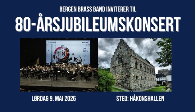 Event image 80-årsjubileumskonsert Bergen Brass Band
