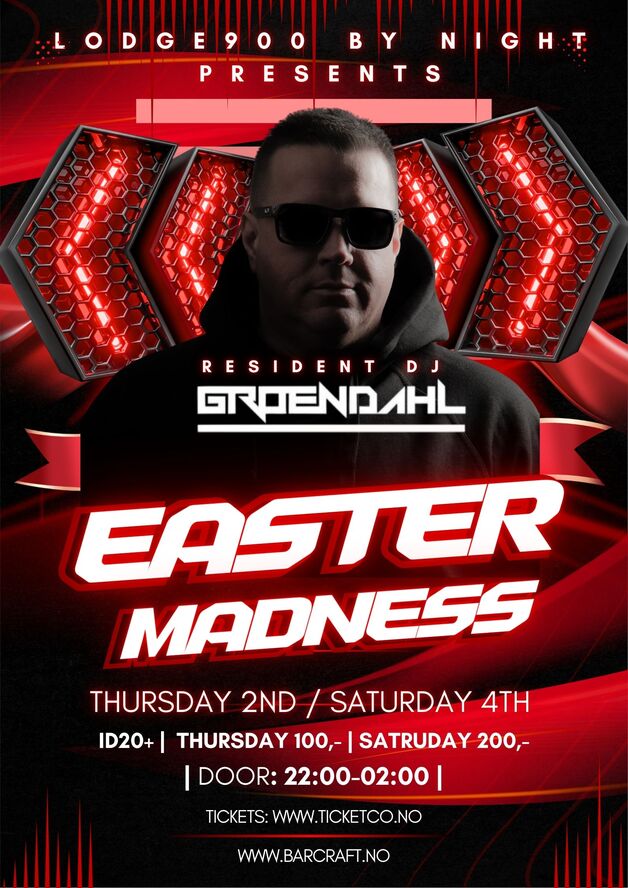 Event image Lodge900 Saturday Easter Madness 2026 