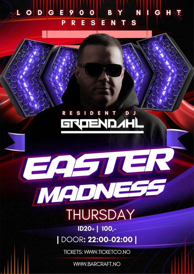 Event image Lodge900: EASTER THURSDAY by Groendahl 