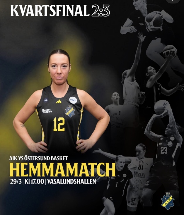 Event image SBL Dam Slutspel: AIK vs Östersund Basket