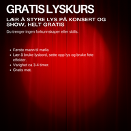 Event image GRATIS LYSKURS 30.04 OG 04.05