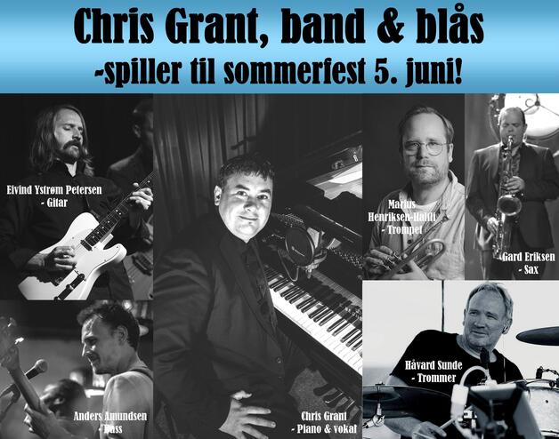 Event image Sommerfest: Chris Grant, band & blås 