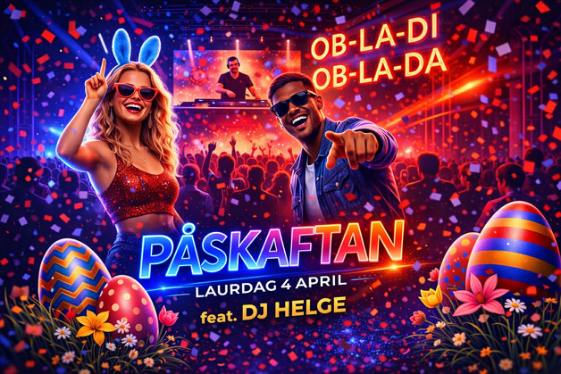 Event image PÅSKAFTAN // CLUB PARTY M/DJ HELGE // LAURDAG 4 APRIL