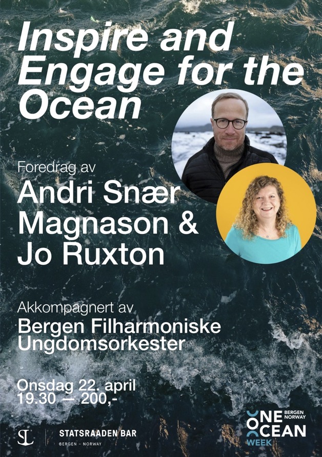 Event image Inspire and engage for the Ocean by Andri Snær Magnason - Jo Ruxton