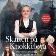 Event image Skatten på Knokkeløya Lørdag 18.04 16:00