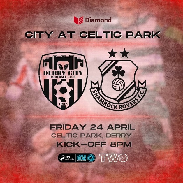 Event image Derry City v Shamrock Rovers - HOME TERRACE  
