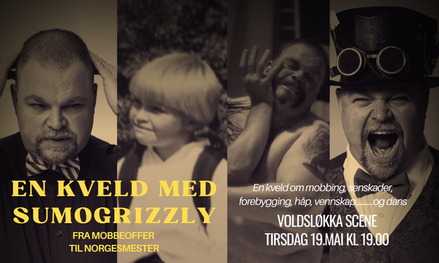 Event image En kveld med SumoGrizzly - Fra mobbeoffer til norgesmester
