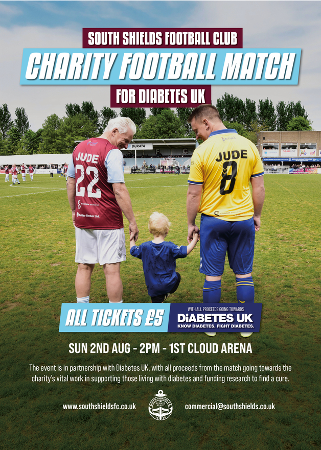 Event image South Shields FC, Diabetes UK Charity Game