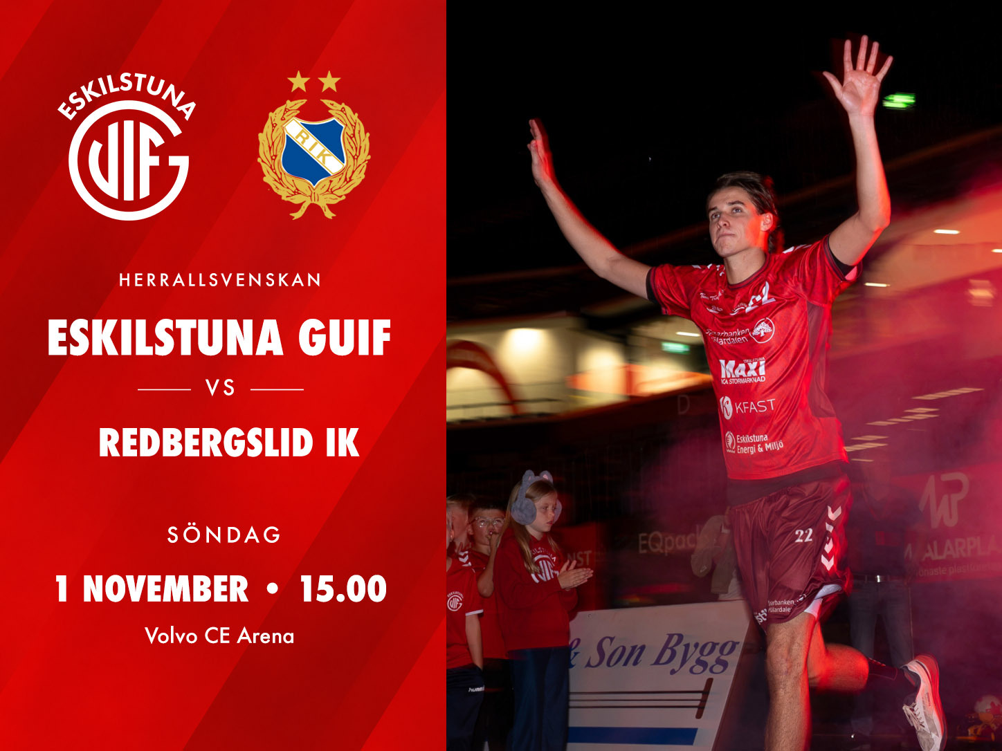 Event image Eskilstuna Guif (h) - Redbergslid IK