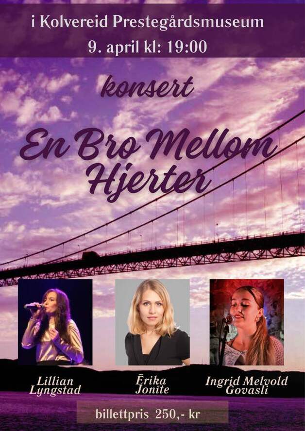 Event image Konsert i Kolvereid Prestegård: En bro mellom hjerter 