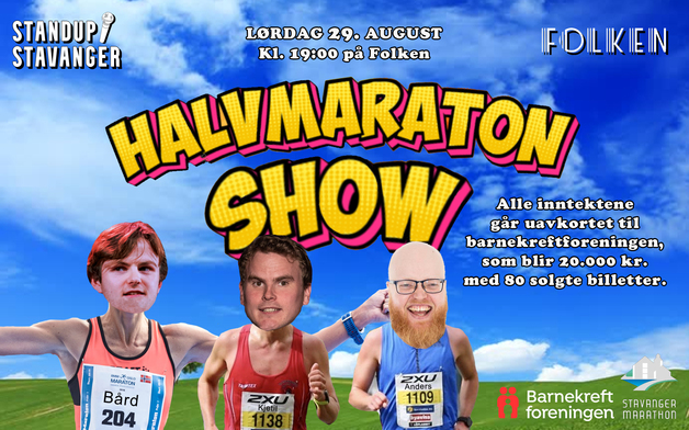 Event image Halvmaraton Show på Folken - 29. august