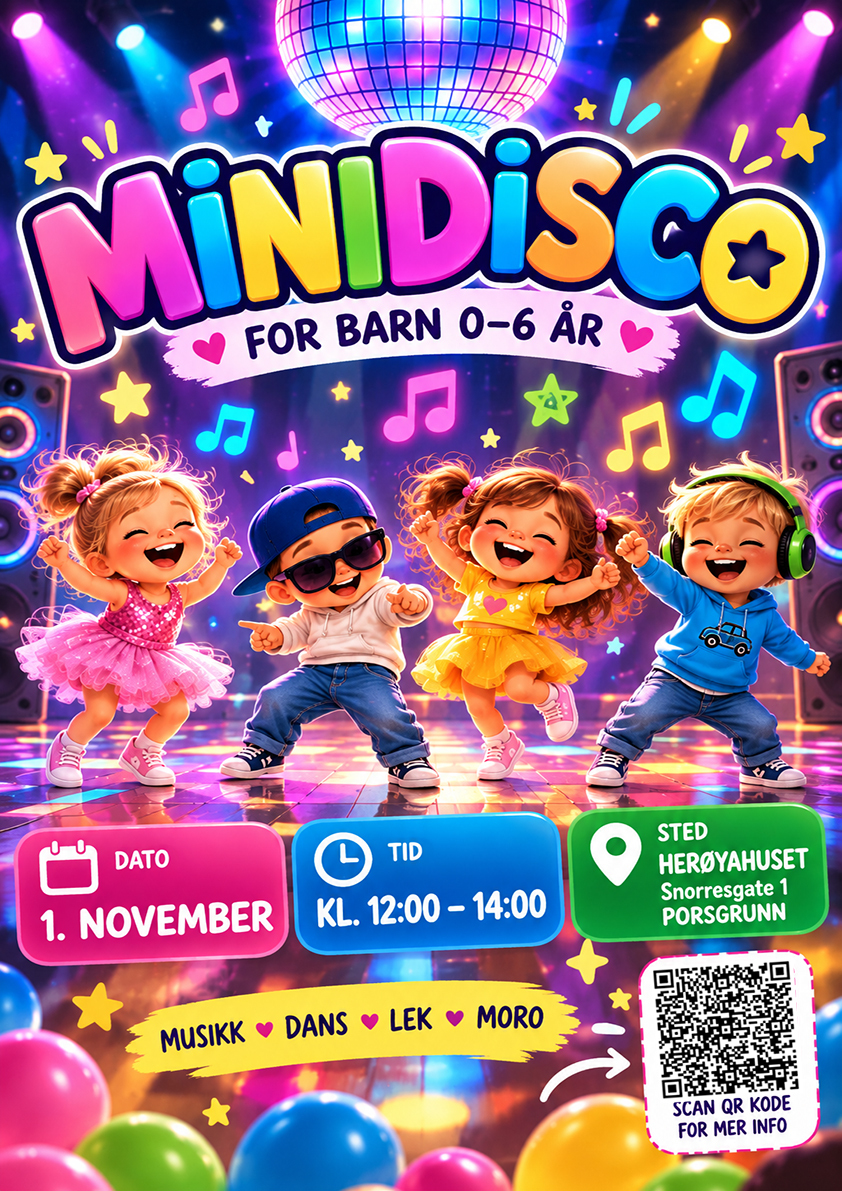 Event image Minidisko - Herøyahuset 