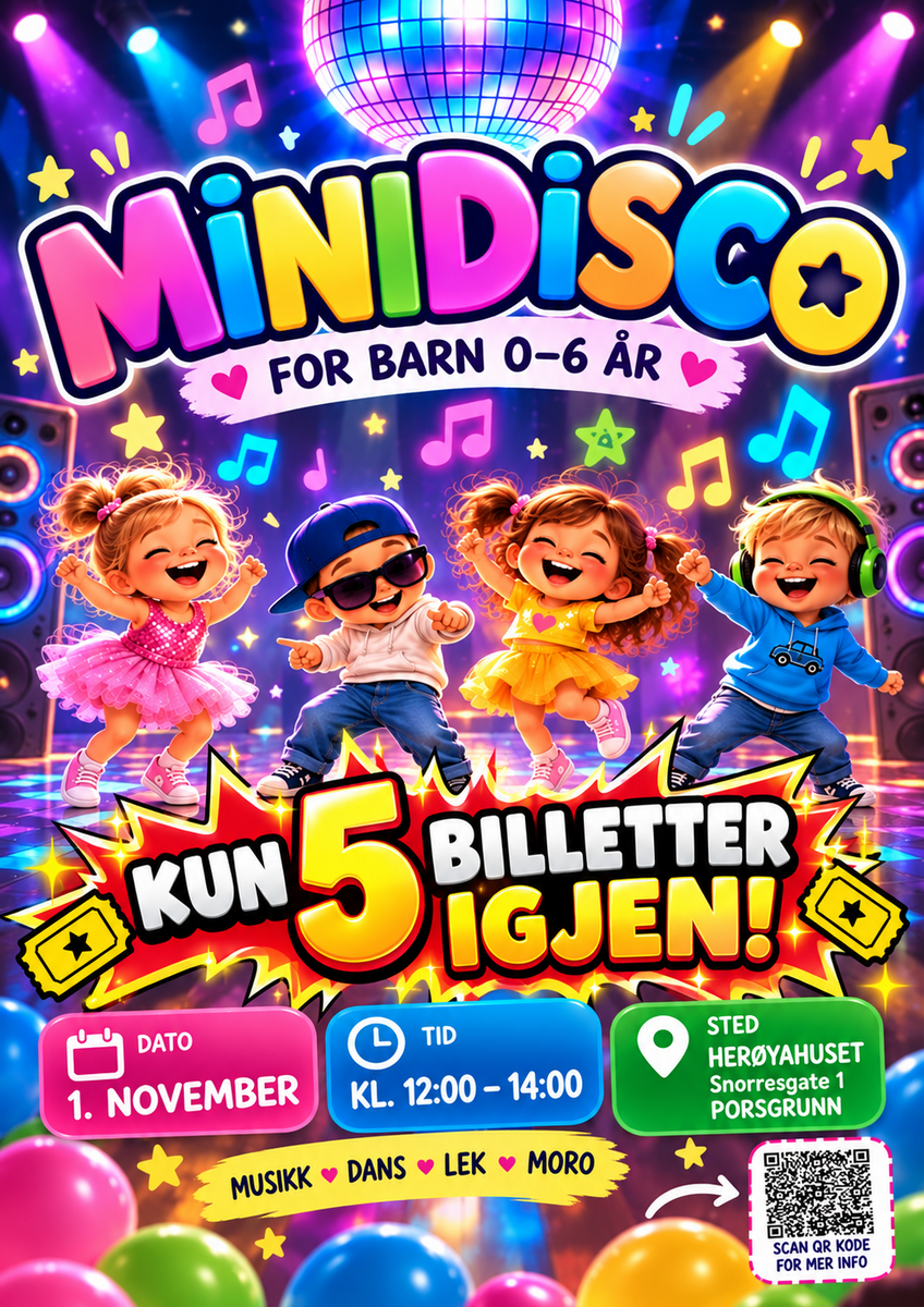 Event image Minidisko - Herøyahuset 