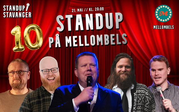 Event image Mellombels blir 10 år // Standup 21. mai